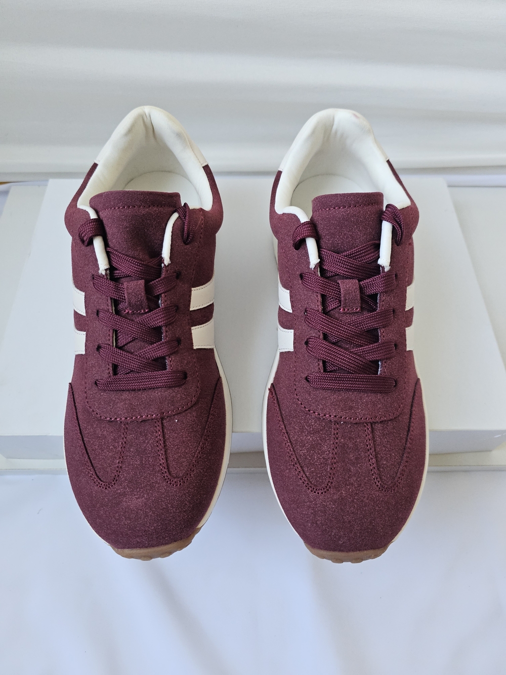 POP by EBL Presents Comfort Fit Maroon Sneakers Shoes Size 11M NWT